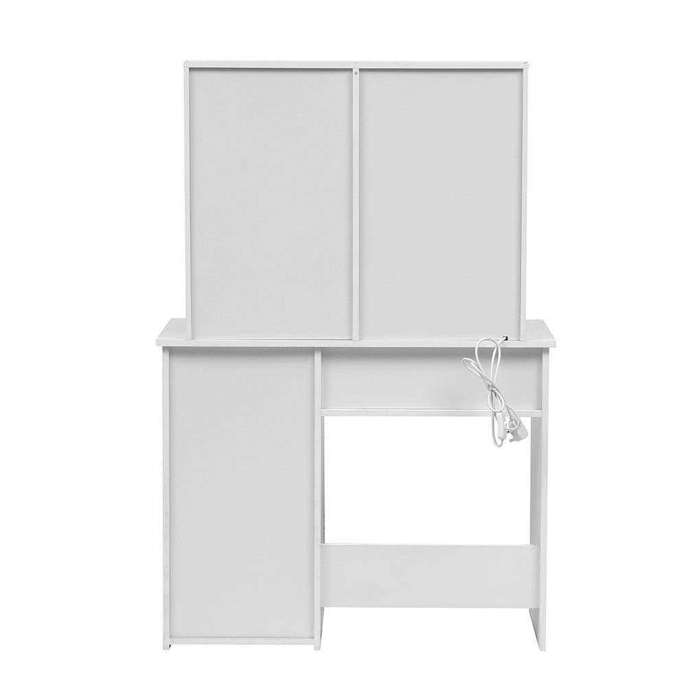 Hollywood Dressing Table with Large Lighted Mirror