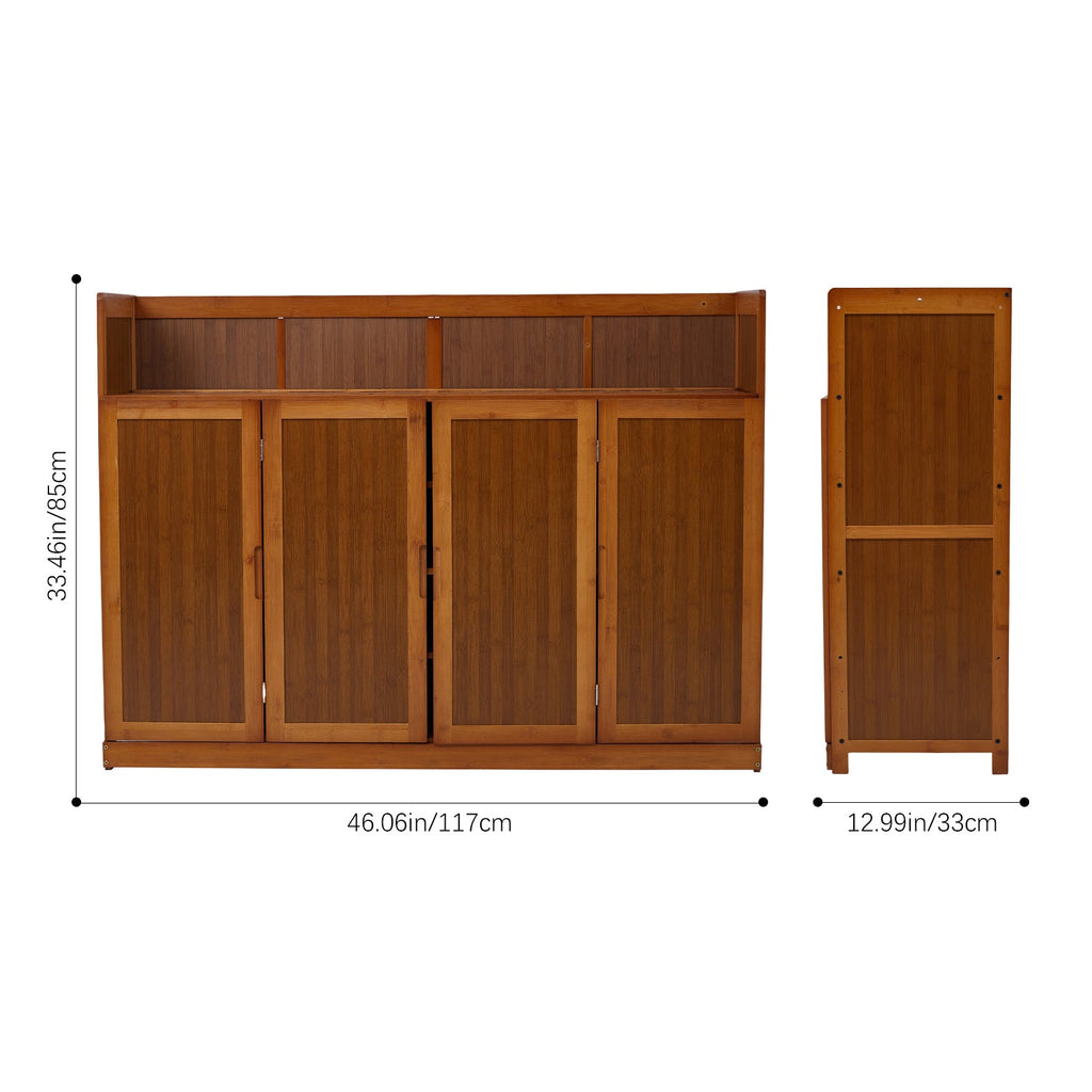Shoe Storage Cabinet with Folding Doors