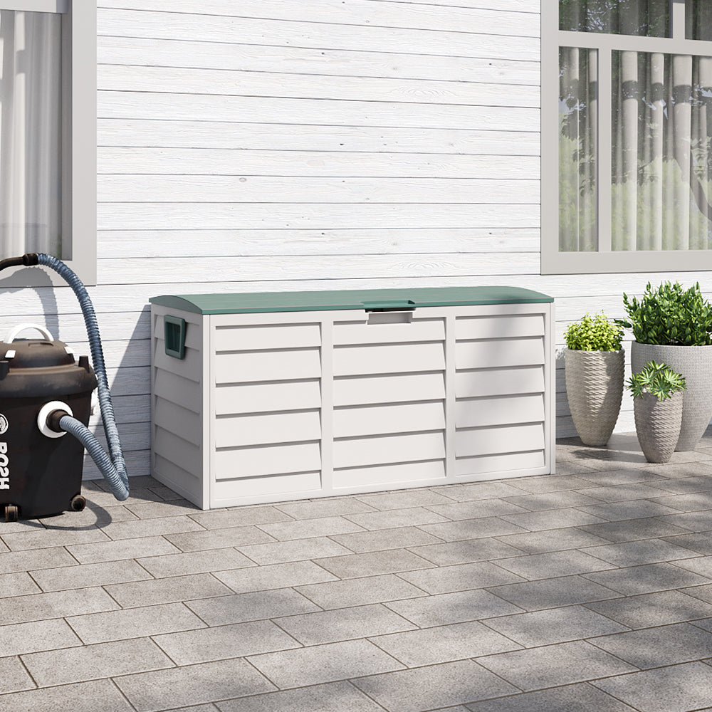290L Outdoor Storage Deck Box with Wheels