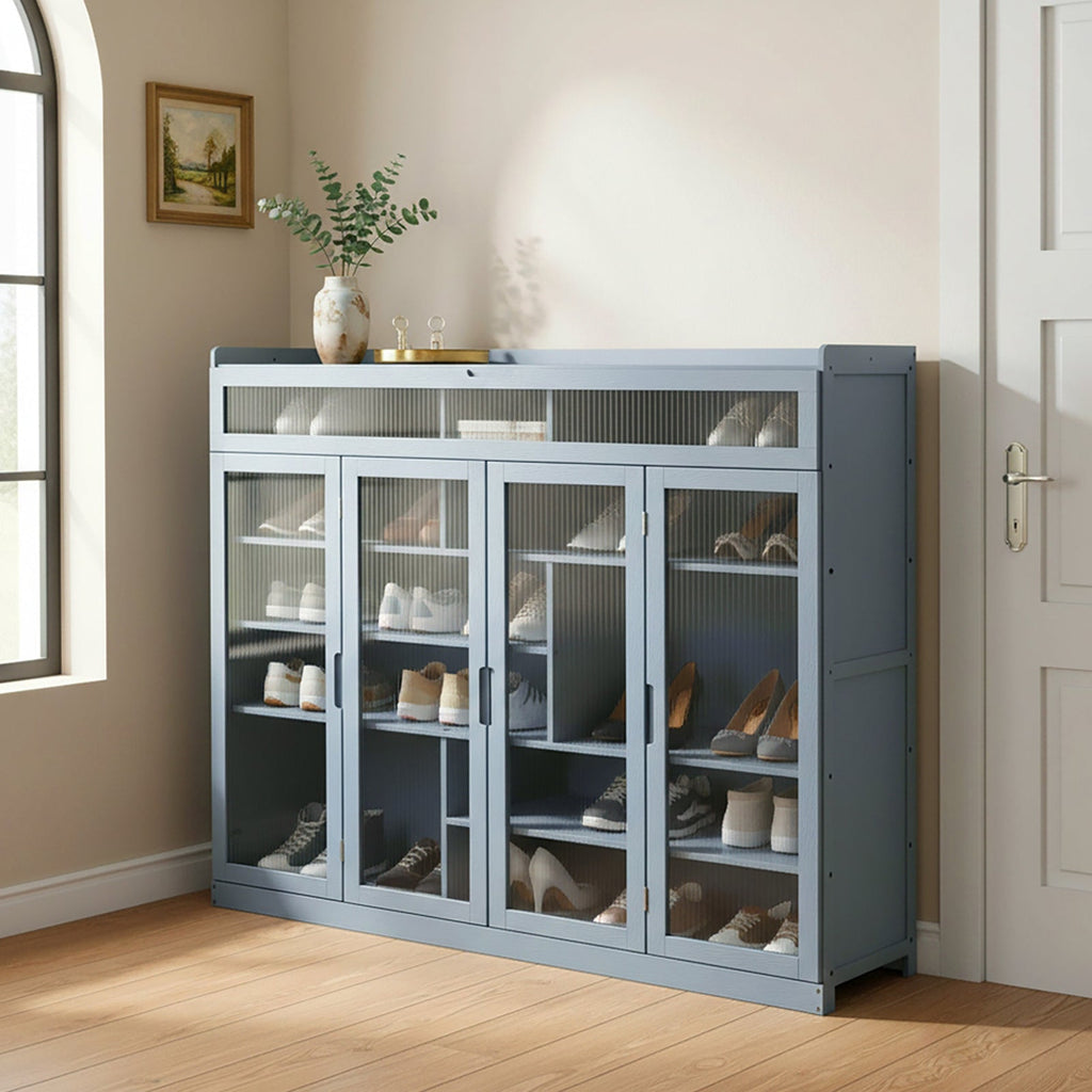 Shoe Storage Cabinet with Folding Doors