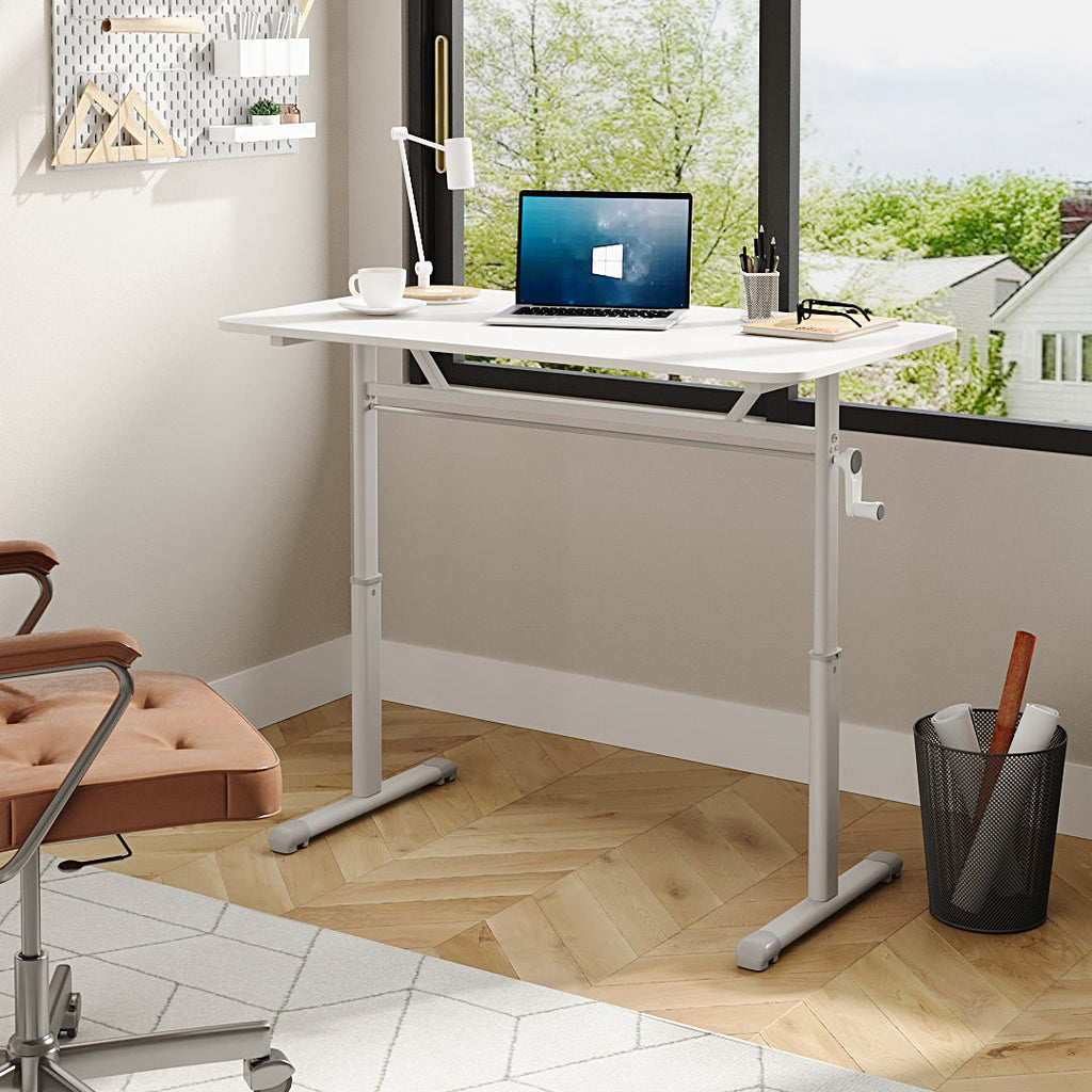 Adjustable Sit-Stand Desk for Home Office