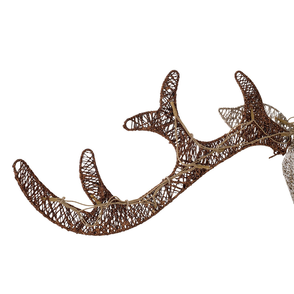 3-Piece Christmas Champagne Lighted Reindeer Family Set