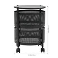 2–5 Tier Kitchen Storage Organiser with Rotating Baskets and Castors