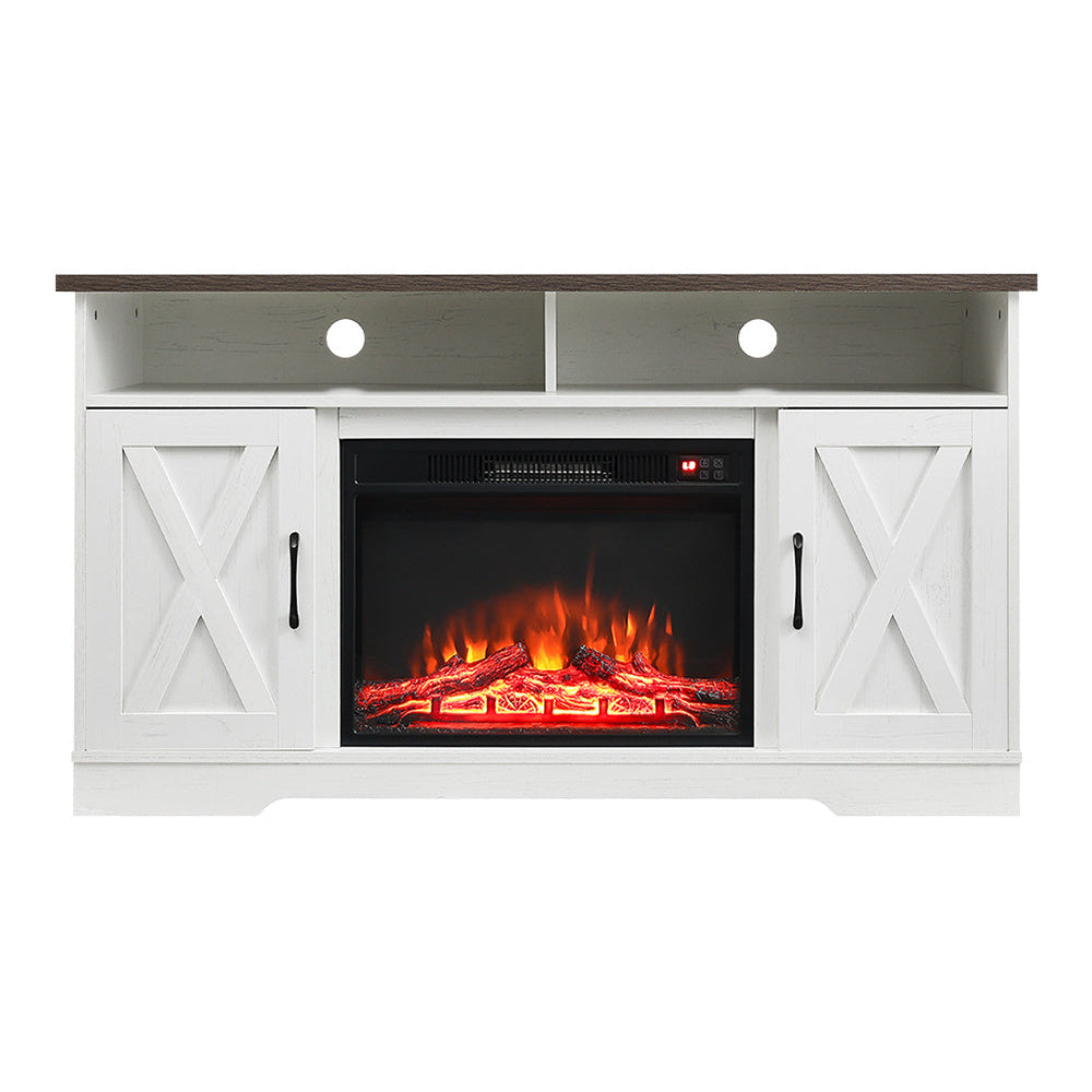Insert Electric Fireplace TV Stand with Timer and Remote