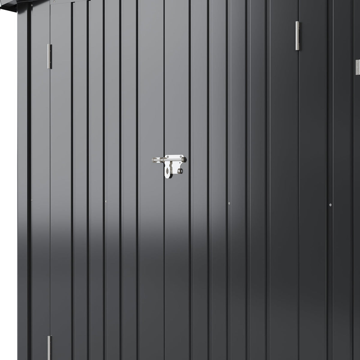 Garden Storage Shed with Integrated Lean-to Greenhouse & Double Doors