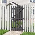 90x180cm Garden Wood Fence Gate with Latch