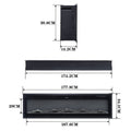 70/80 Inch 3-in-1 Electric Fire with 12 Flame Colours & Remote Control