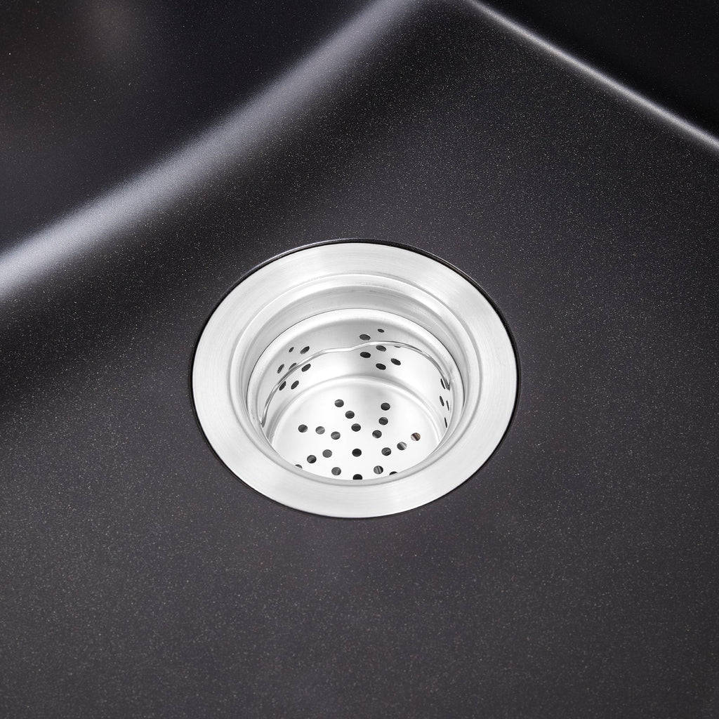 Modern Double Bowl Quartz Resin Composite Kitchen Sink with Waste Kit