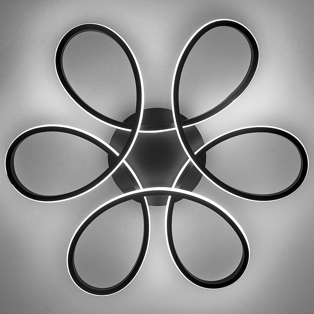 Modern Acrylic Petal LED Semi Ceiling Light