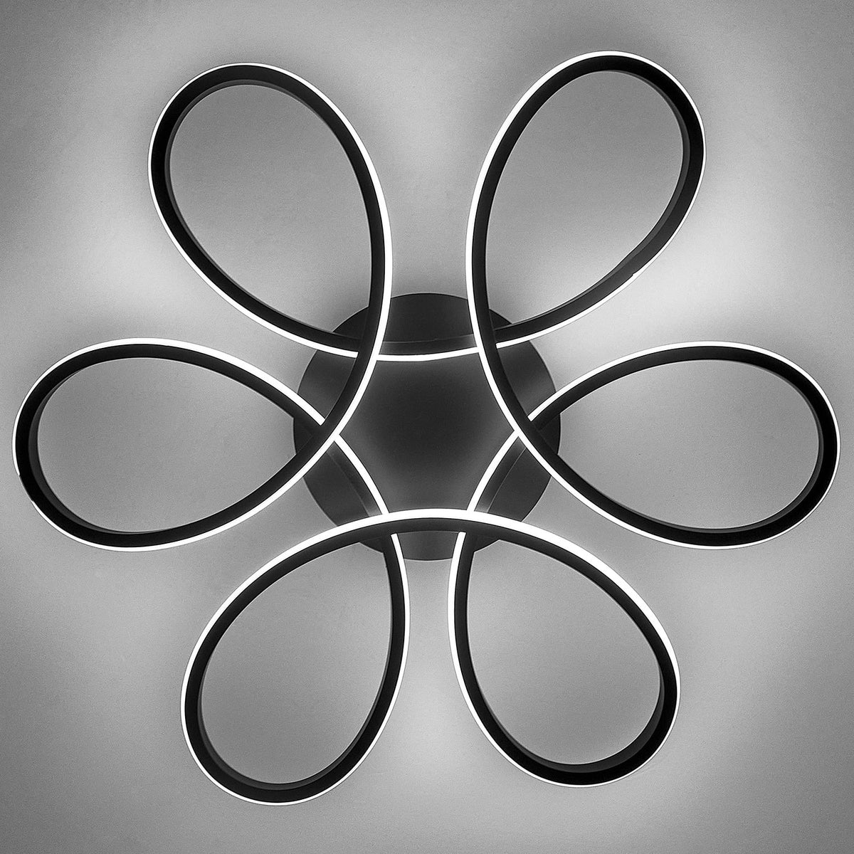 Modern Acrylic Petal LED Semi Ceiling Light