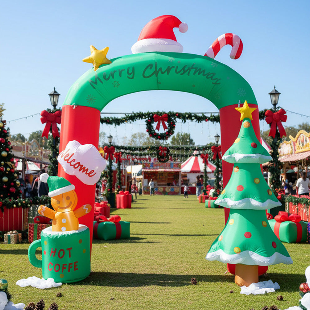 9FT/2.7M Christmas Blow-up Archway Inflatable Model Decoration