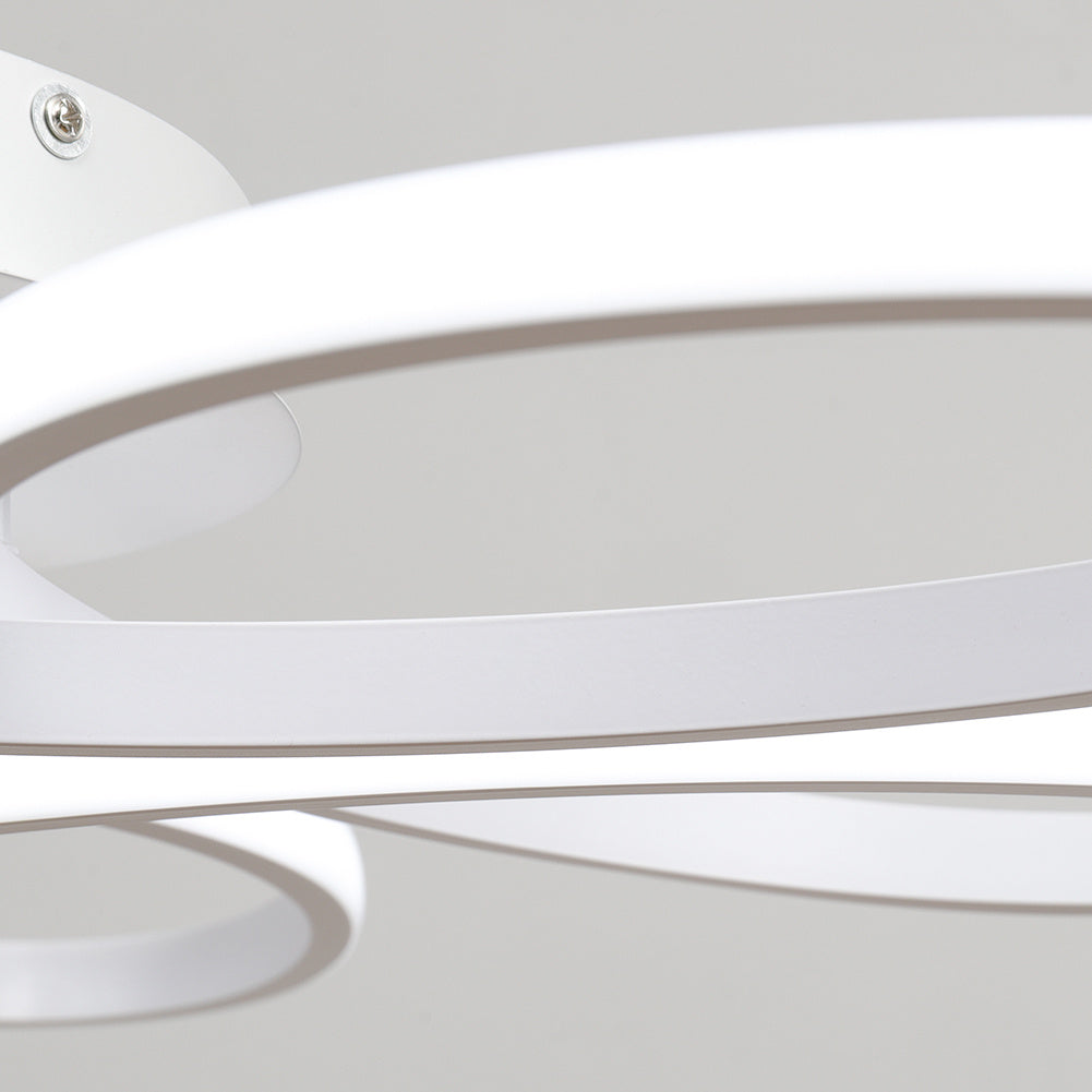 Modern Acrylic Petal LED Semi Ceiling Light