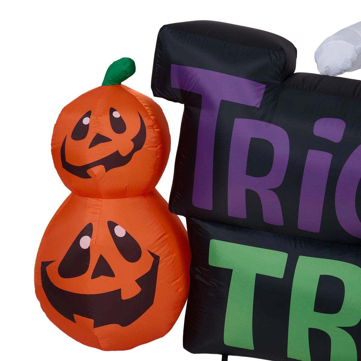 5.3FT Halloween Inflatable Pumpkin Ghost Cat Decoration with Built-in Lights