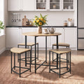 Space-Saving Dining Table and Stool Set