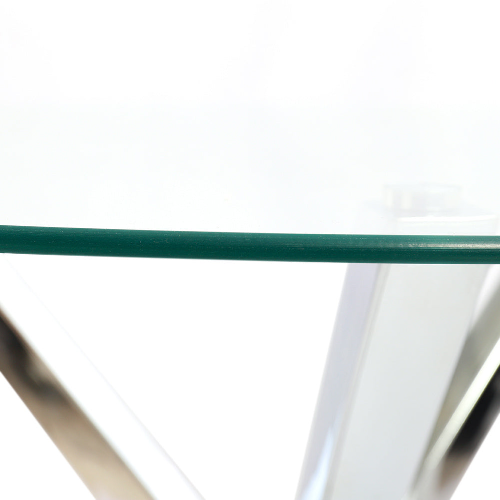 Dining Table Round Tempered Glass Coffee Table