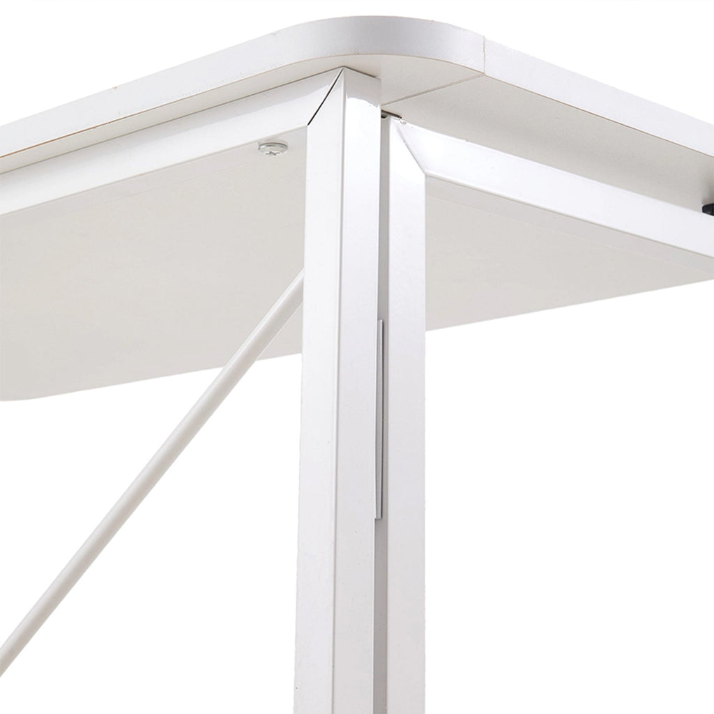 Folding Office Desk with Casters