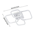 4/6 Heads Contemporary LED Energy-efficient Light-adjusted Semi Flush Ceiling Light