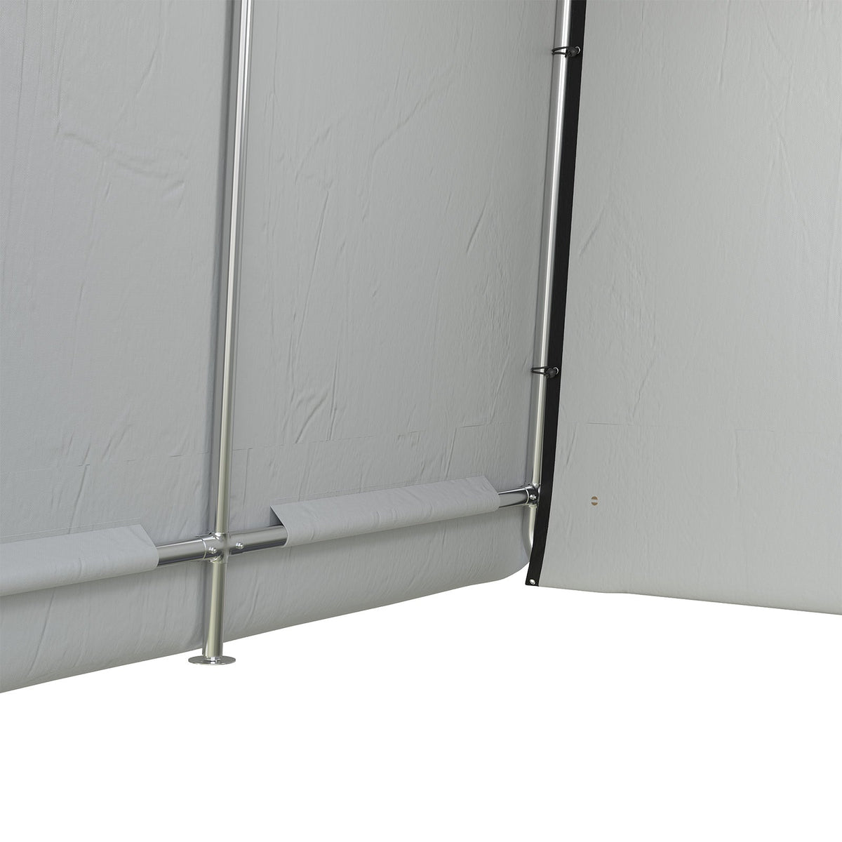 6 x 6 ft Garden Storage Shelter with Galvanised Steel Frame