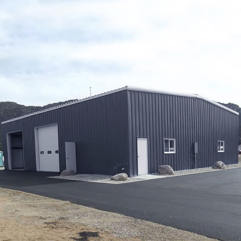 Charcoal Black Steel Corrugated Panels