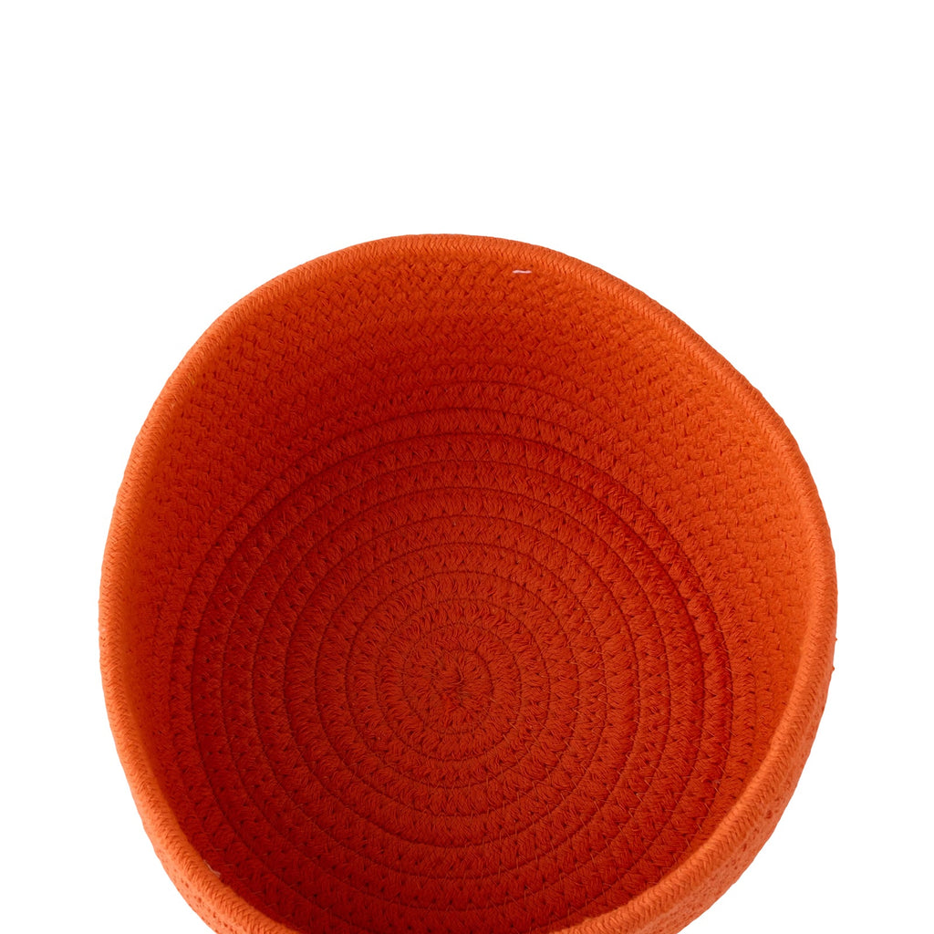 2-Piece Decorative Halloween Pumpkin Woven Baskets with Lids