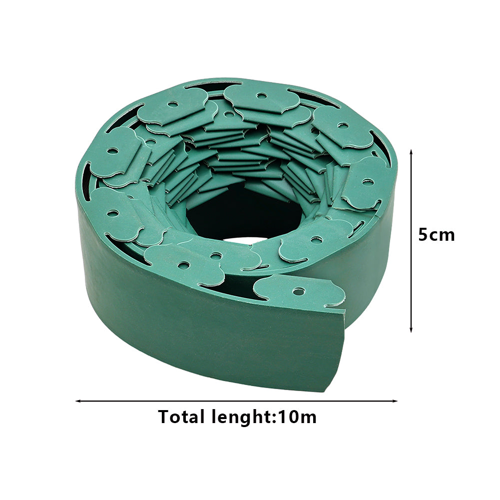 No-Dig L-Shaped Garden Edging with 30 Ground Pegs