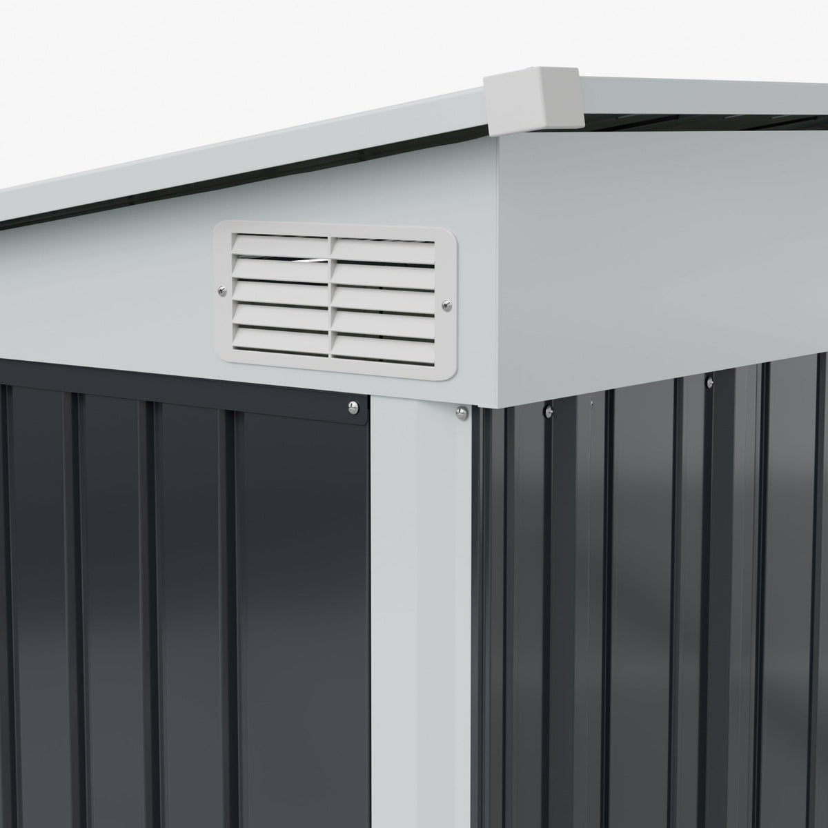 9 x 4 ft Metal Garden Storage Shed with Pent Roof