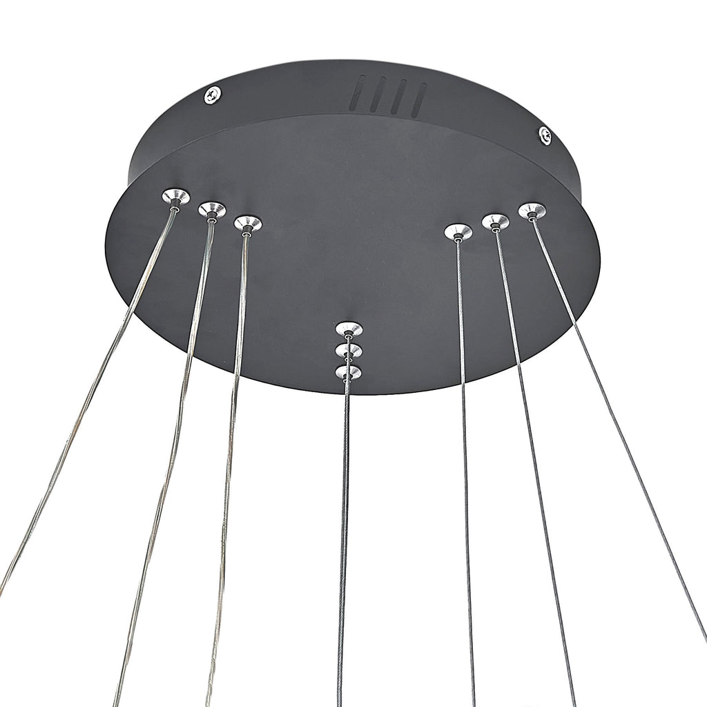 Modern 3 Ring Aluminum Round Hanging LED Pendant Light