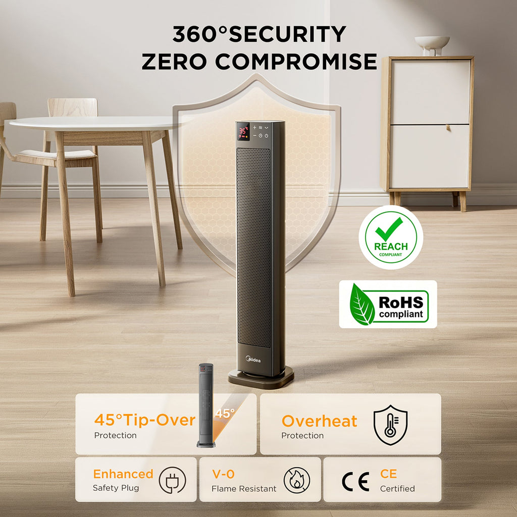 2000W Electric PTC Tower Heater with Remote Control