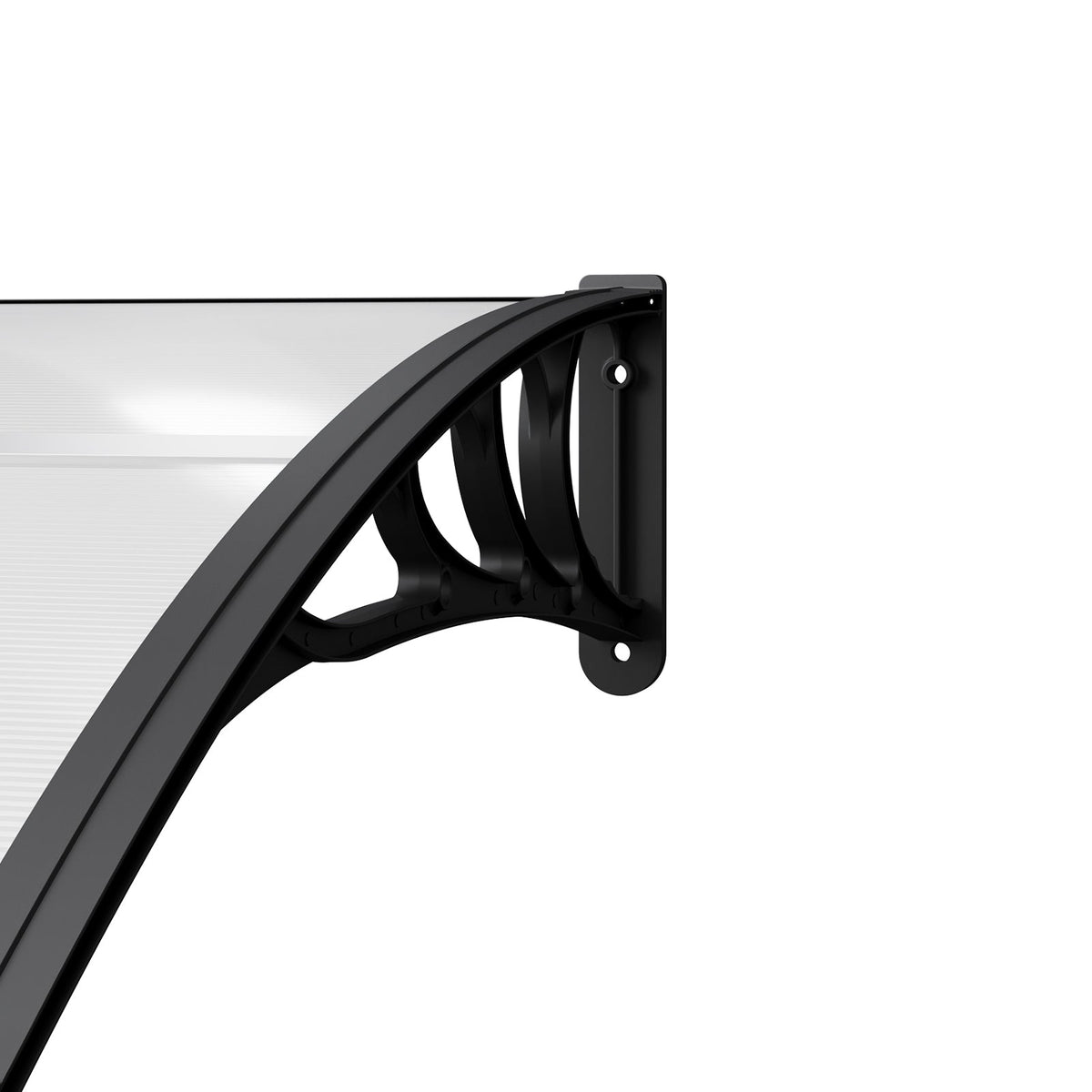 Transparent Outdoor Door Canopy Window Awning with Drainage Channel