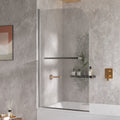 180 Degree Rotation Over Bath Shower Screen With Handle