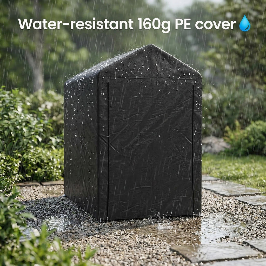 3 x 5 ft Portable Garden Storage Shelter with Roll-Up Door