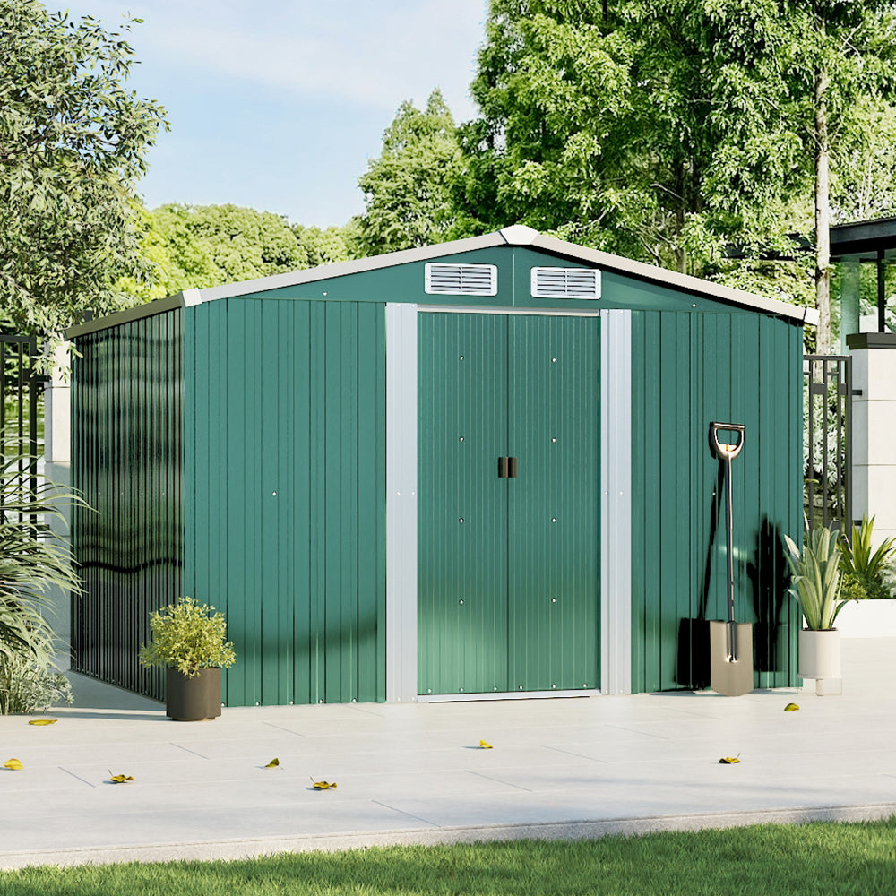 Steel Garden Storage Shed with Apex Roof