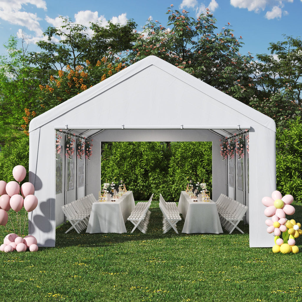 Garden Party Tent with Removable Sidewalls and Doors