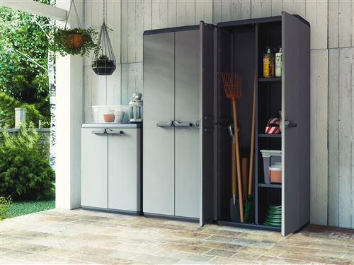 Keter Closet Low Plus, Grey, H x 83.0cm D x 39.0cm W x 68.0cm
