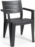 Keter 246188 Julie – Outdoor Garden Chair, Grey