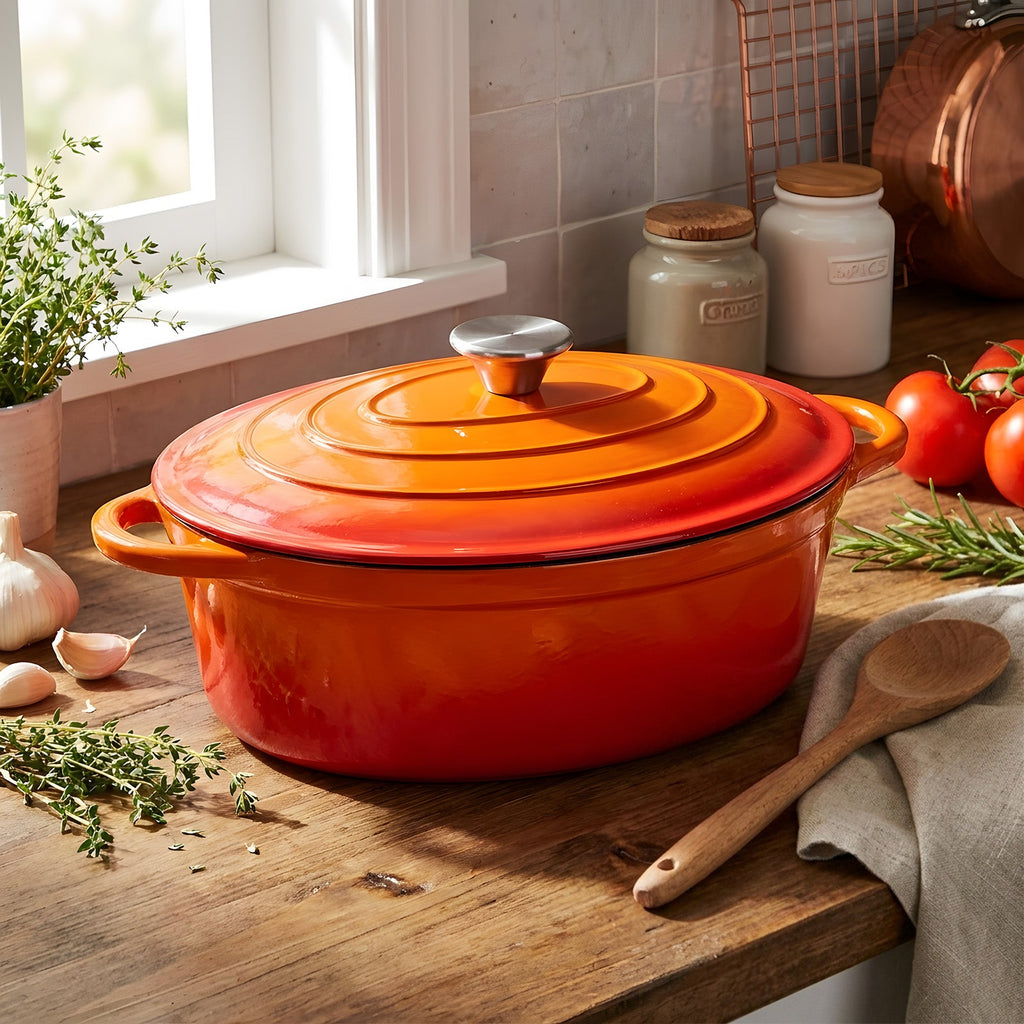 Enamelled Cast Iron Dutch Oven Pot for Bread Baking