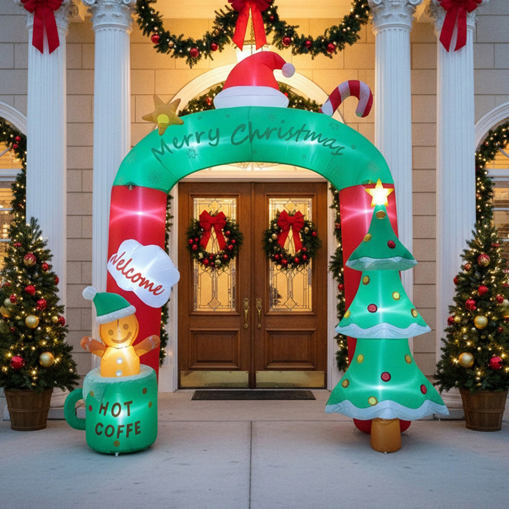 9FT/2.7M Christmas Blow-up Archway Inflatable Model Decoration
