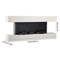 52 Inch Iron Frame Electric Fireplace Suite with WiFi App and Remote Control
