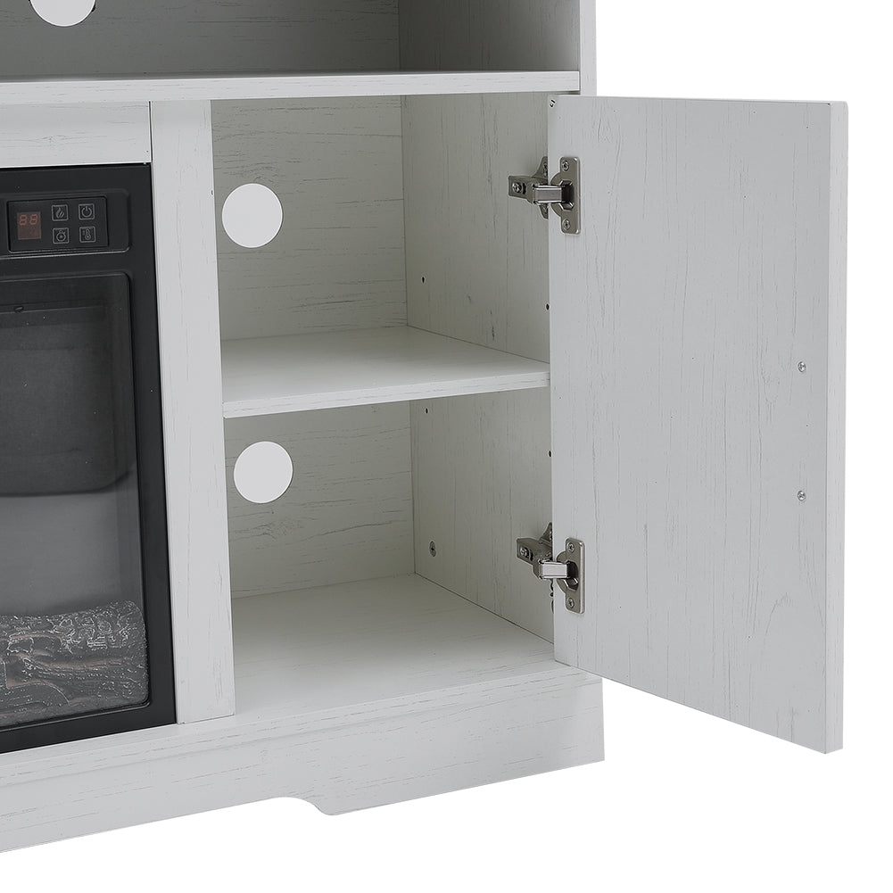 Insert Electric Fireplace TV Stand with Timer and Remote