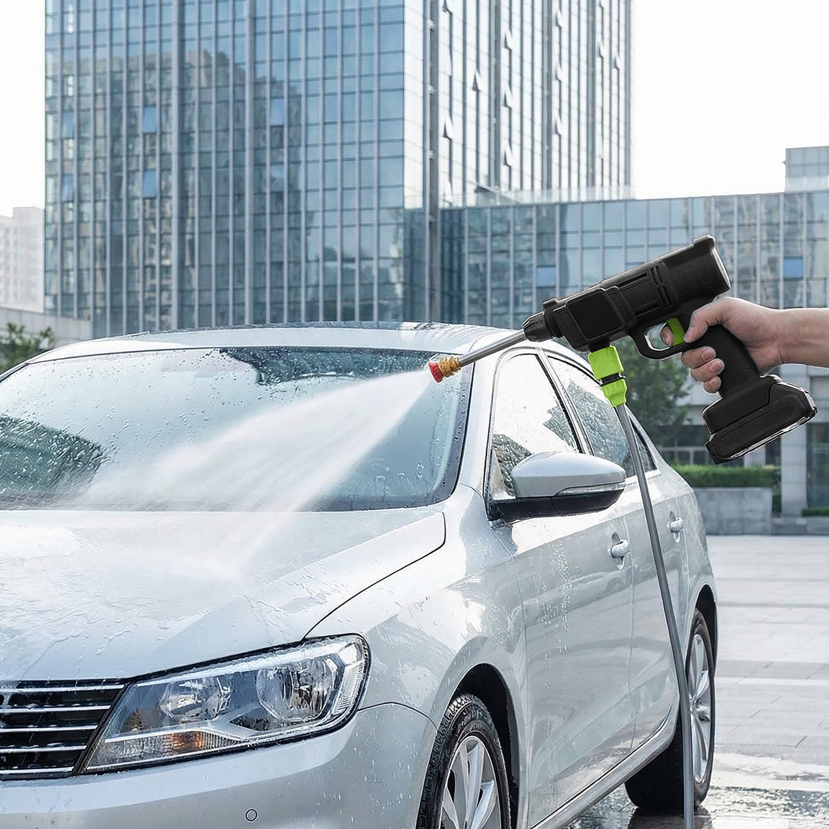 Electric Handheld Pressure Washer Cleaner with 2 Batteries
