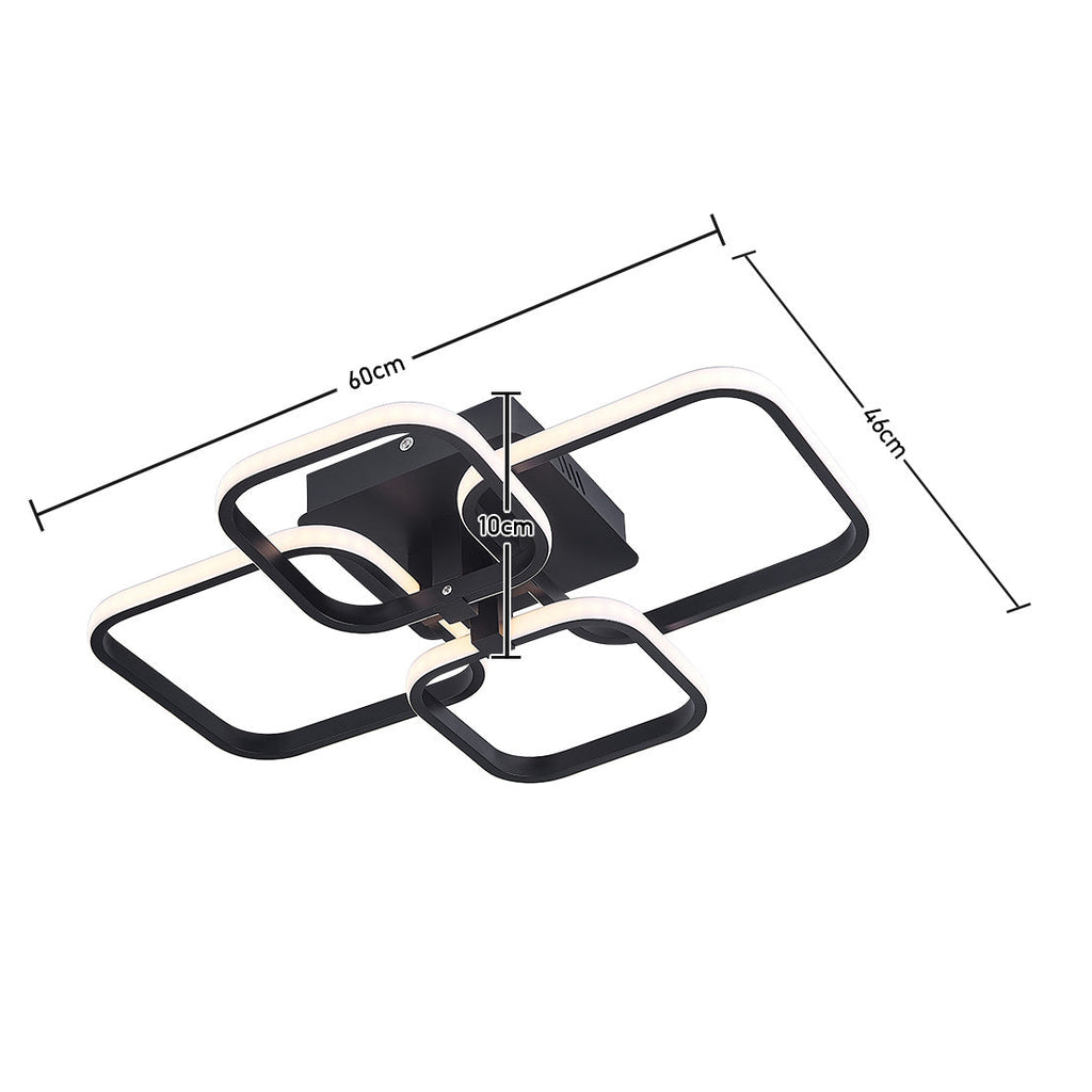 Contemporary LED Energy-efficient Semi Flush Ceiling Light