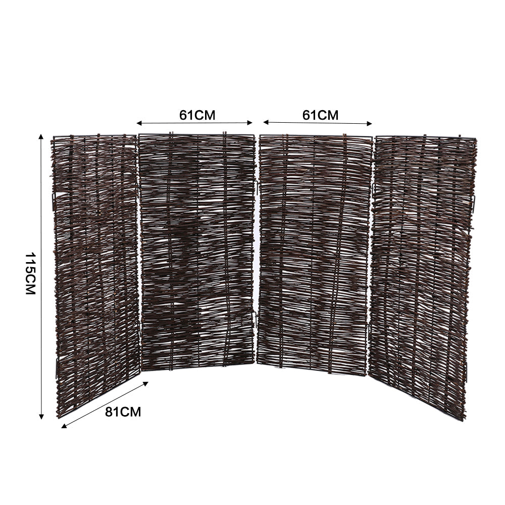 Trash Can Fence Wicker Privacy Fence