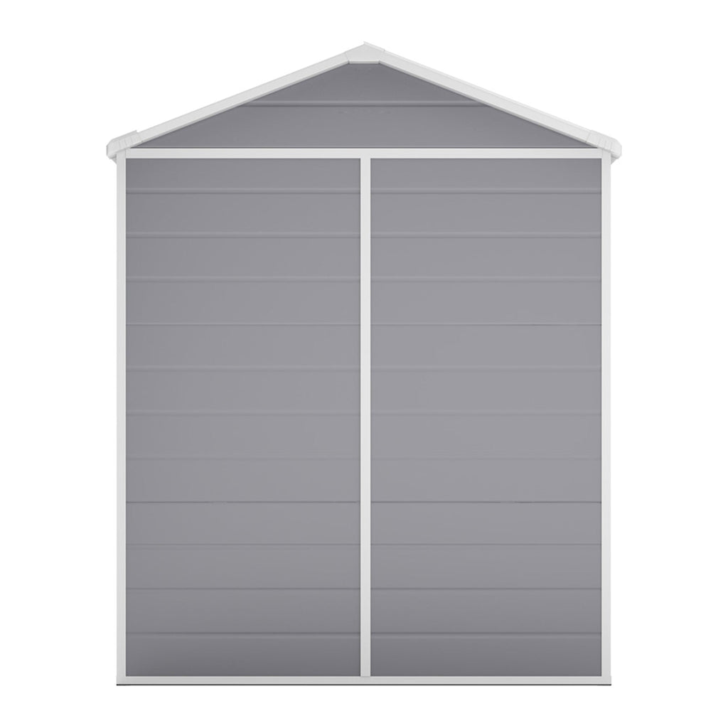 6 x 4.4 ft Plastic Garden Storage Shed with Apex Roof & Double Doors