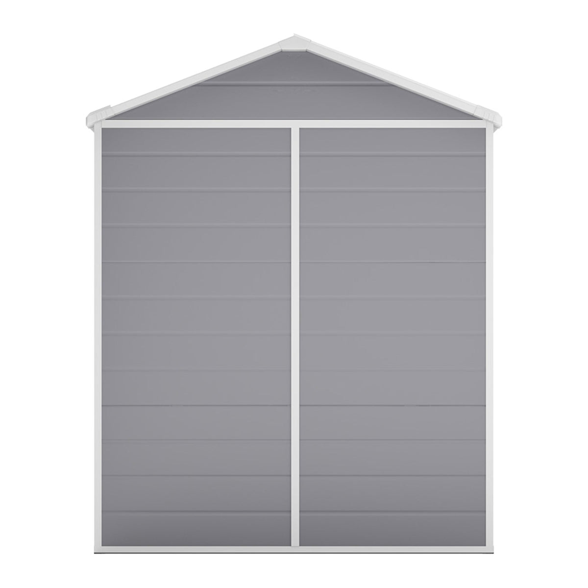 6 x 4.4 ft Plastic Garden Storage Shed with Apex Roof & Double Doors