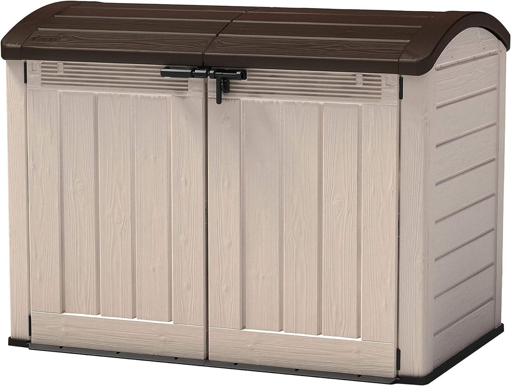 Keter Store It Out Ultra Outdoor Garden Storage Shed, 177 x 113 x 134 cm - Beige and Brown