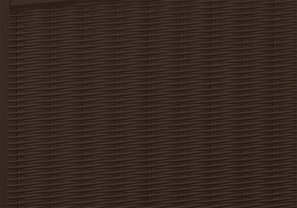Keter Borneo 416L Outdoor 60% recycled Garden Furniture Storage Box Brown Rattan Effect | Fade Free | All Weather Resistant | Safe and Secure | Zero Maintenance | 2 year Warranty