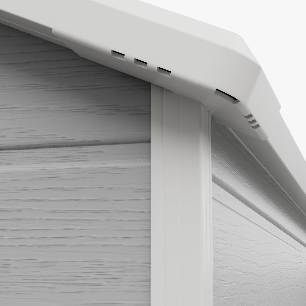6 x 4 ft Plastic Garden Shed with Apex Roof & Lockable Double Doors