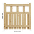 Outdoor Wooden Garden Gate Fence Door