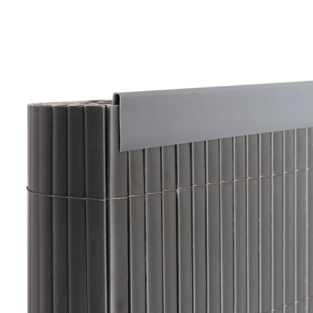 Garden Fence PVC Privacy Screen Panel Slat Strips Fixing Clip 1M