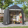 6 x 6 ft Garden Storage Shelter with Galvanised Steel Frame